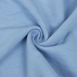 Ткань Футер 3-х нитка, Петля, цвет Светло-Голубой (на отрез)  в Можайске
