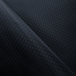 Ткань Оксфорд 300D PU Рип-Стоп СОТЫ, цвет Черный (на отрез)  в Можайске