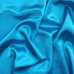 *Ткань Атлас-сатин, цвет Голубой (на отрез)  в Можайске