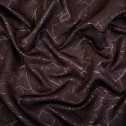 Ткань Блэкаут для штор &quot;Ледовое тиснение  Темно-Коричневый&quot;   в Можайске