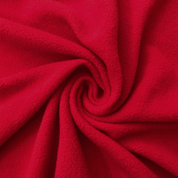 Флис Односторонний 130 гр/м2, цвет Красный (на отрез)  в Можайске