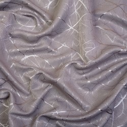 Ткань Блэкаут для штор светозатемняющая 75% &quot;Ледовое тиснение цвет Серый&quot; (на отрез)  в Можайске