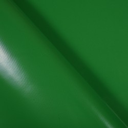 Ткань ПВХ 450 гр/м2, Зелёный (Ширина 160см), на отрез  в Можайске