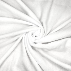 Флис Односторонний 130 гр/м2, цвет Белый (на отрез)  в Можайске