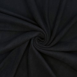 Флис Односторонний 130 гр/м2, цвет Черный (на отрез)  в Можайске