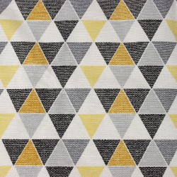 Интерьерная ткань Дак (DUCK), принт &quot;Малые Треугольники&quot; (на отрез)  в Можайске