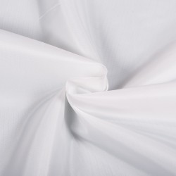 Ткань подкладочная Таффета 190Т, цвет Белый (на отрез)  в Можайске