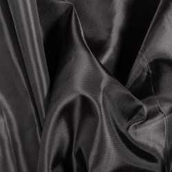 Ткань подкладочная Таффета 190Т, цвет Черный (на отрез)  в Можайске
