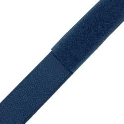 Контактная лента 25мм цвет Синий (велькро-липучка, на отрез)  в Можайске