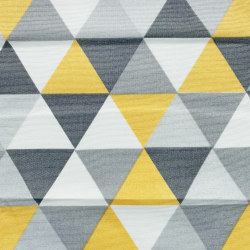 Интерьерная ткань Дак (DUCK), принт &quot;Треугольники&quot; (на отрез)  в Можайске