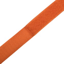 Контактная лента 25мм цвет Оранжевый (велькро-липучка, на отрез)  в Можайске