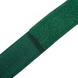 Контактная лента 40мм (38мм) цвет Зелёный (велькро-липучка, на отрез)  в Можайске