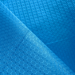 Ткань Оксфорд 300D PU Рип-Стоп СОТЫ, цвет Голубой (на отрез)  в Можайске
