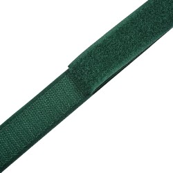 Контактная лента 25мм цвет Зелёный (велькро-липучка, на отрез)  в Можайске