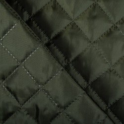 Стеганая подкладочная ткань с синтепоном (100гр/м2), цвет Хаки (на отрез)  в Можайске