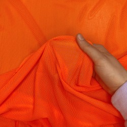 Трикотажная Сетка 75 г/м2, цвет Оранжевый (на отрез)  в Можайске